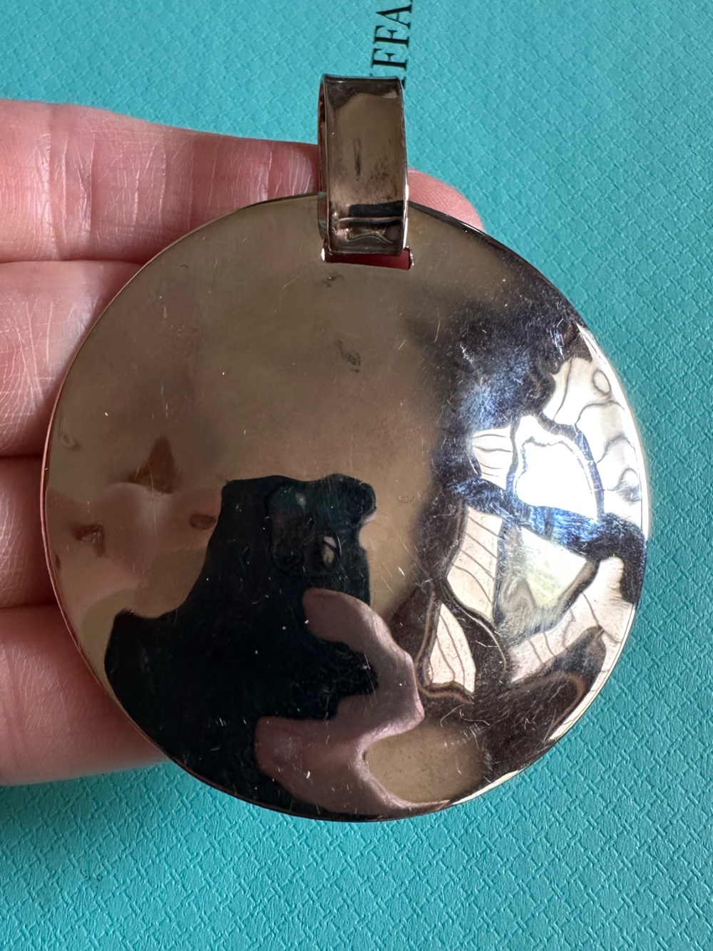 Vintage RLM Studio Sterling Modernist Disc Pendant
